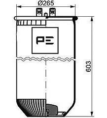 PE AUTOMOTIVE Metallipalje, ilmajousitus 084.118-71A